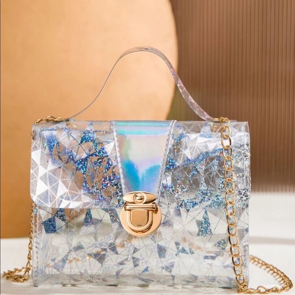 Clear and Silver Purse - Picture 2 of 5